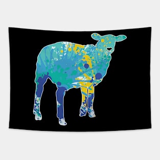 Cool sheep lamb goat color T-shirt Tapestry