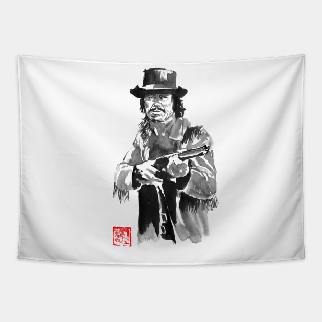 charles bronson with rifle Tapestry by pechane