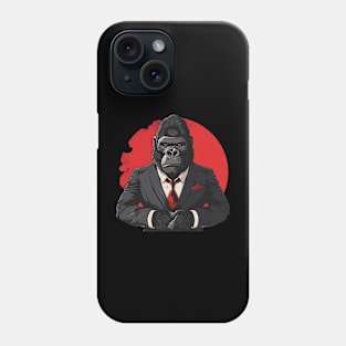 gorilla gentleman Phone Case