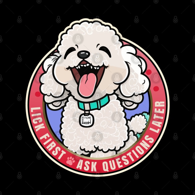 Lick First! Poodle Dog Design by DanielLiamGill