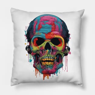 Bloody Hell Skull of Zombie Pillow