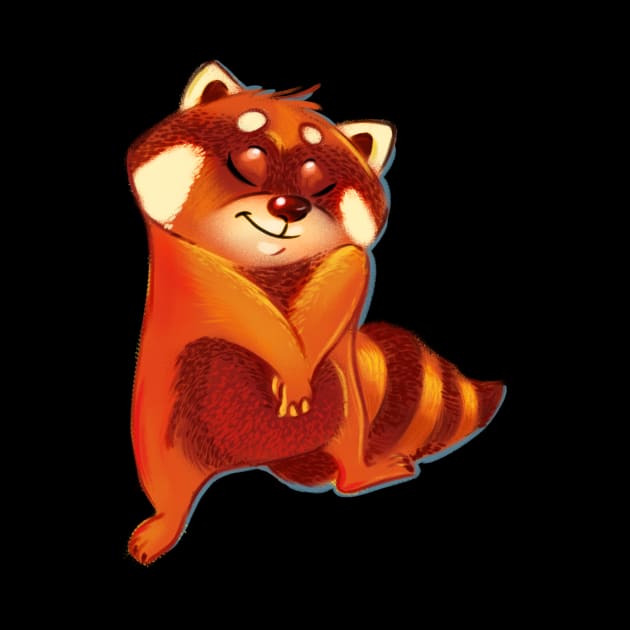 Red raccoon by BessAli