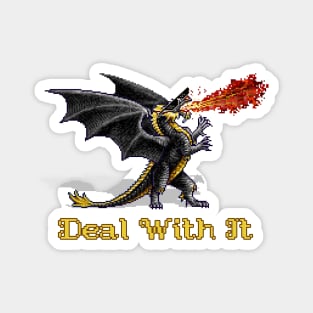 Black Dragon Deal With It Magnet