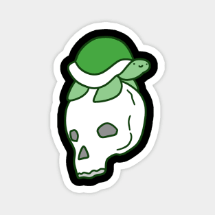 Green Skull Turtle Magnet