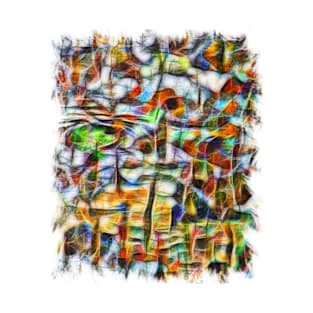 Colorful abstract bark texture T-Shirt