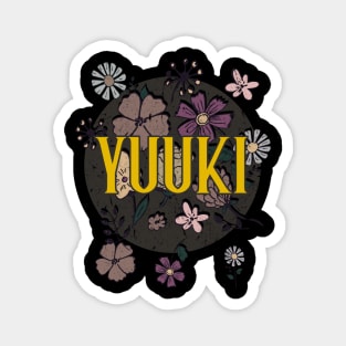 Aesthetic Proud Name Yuuki Flowers Anime Retro Styles Magnet