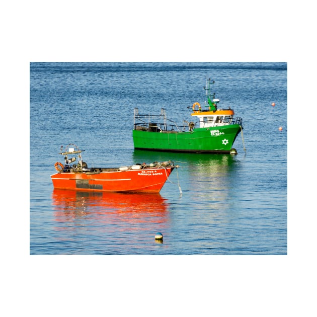 Two boats, Cascais, Portugal by newbeltane