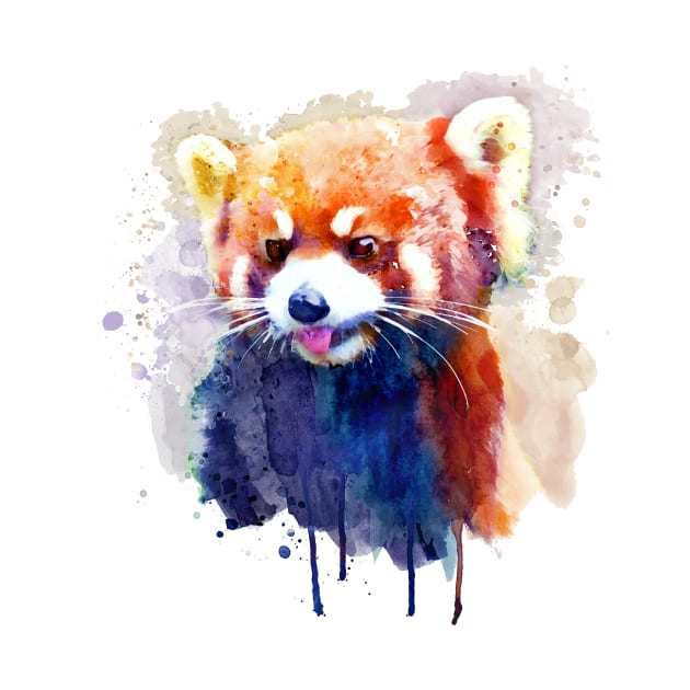 Red Panda Portrait by Marian Voicu