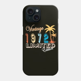 Vintage generation 1972 Numero 50 Regalo de cumpleaños Phone Case