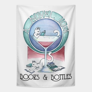 Books & Bottles Tapestry