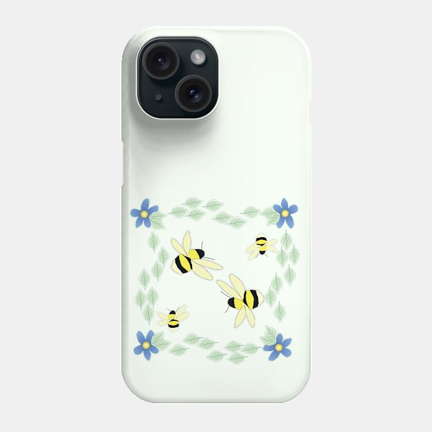 Bees Spirling Phone Case by Sassifrassically's  'Swasome Shop