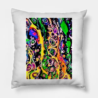 Festival abstract pouring Pillow