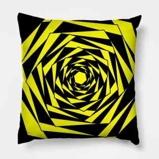 Black and Yellow Rose Pillow