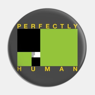 Perfectly Human - Agender Pride Flag Pin