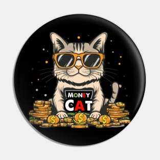 Money Cat Premium Pin