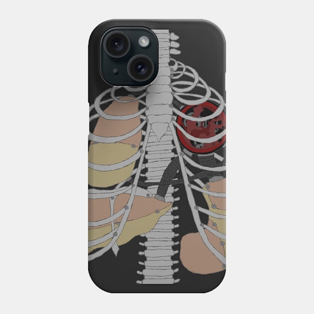 Mechanical Ribcage Phone Case by emmarobson98