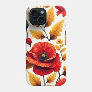 Red Poppy Flower Phone Case