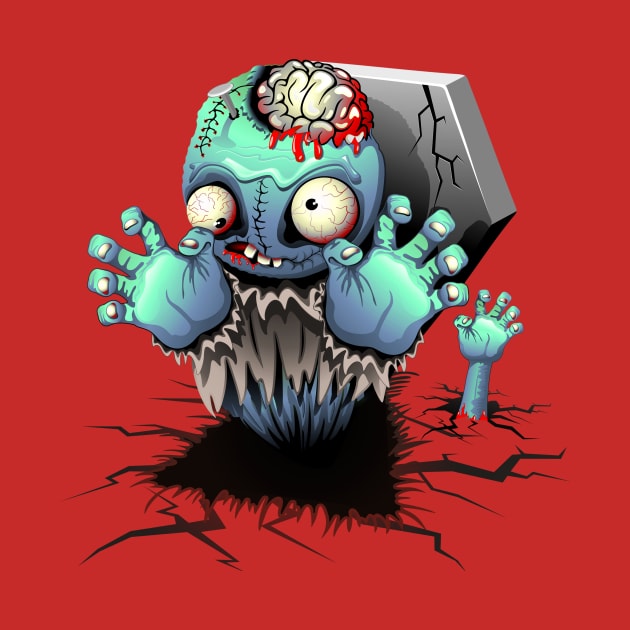 Zombie Monster Cartoon by BluedarkArt