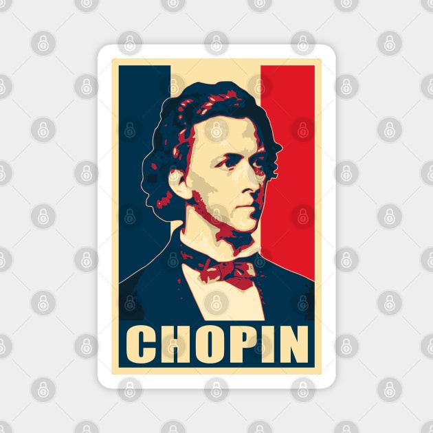 Frederic Chopin French Magnet by Nerd_art