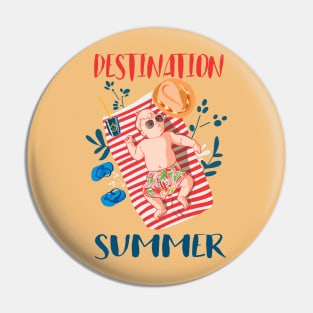 Destination summer Pin