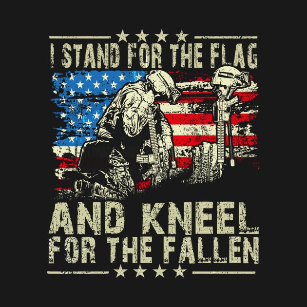 i Stand for the flag and Kneel for the fallen by EliDidias