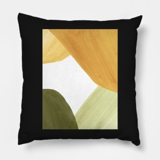 Autumn tone abstract shapes Pillow