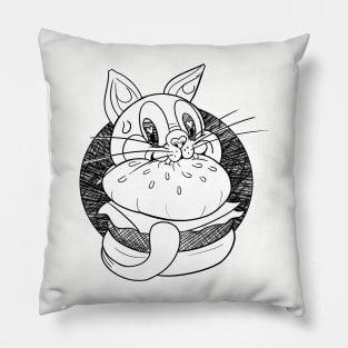 Catburger Pillow