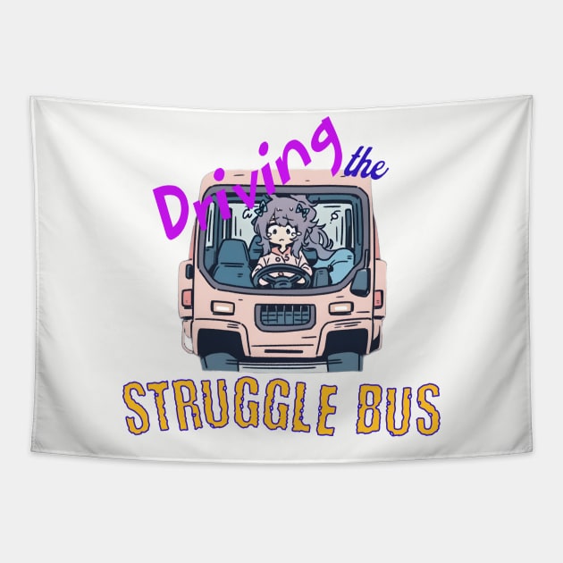 Driving the Struggle Bus Tapestry by Luxinda