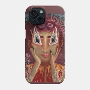 Halloween Flaming Girl Phone Case