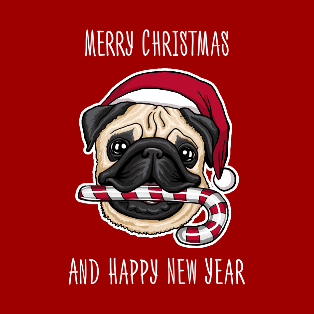 Marry xmas funny mops for dog's lovers by ZlaGo
