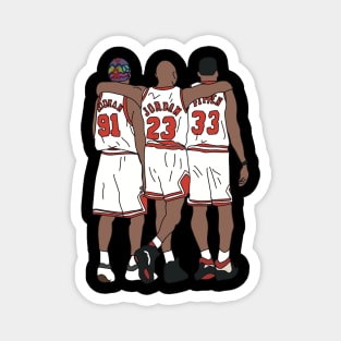 Chicago Bulls Rodman, Pippen, Jordan Magnet