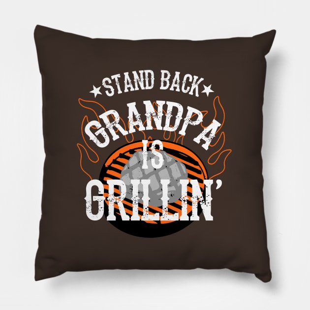 grandpa grill Pillow by Amberstore