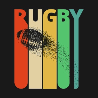 Rugby Silhouette, retro design. T-Shirt