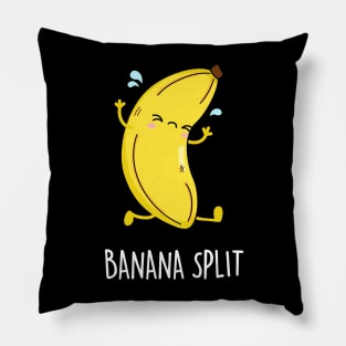 Banana Split Cute Banana Pun Pillow