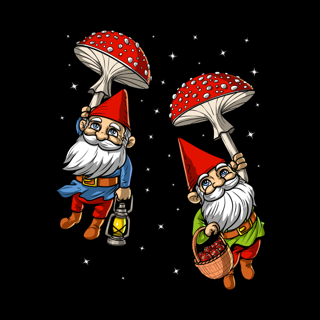 Magic Mushrooms Fantasy Gnomes by underheaven