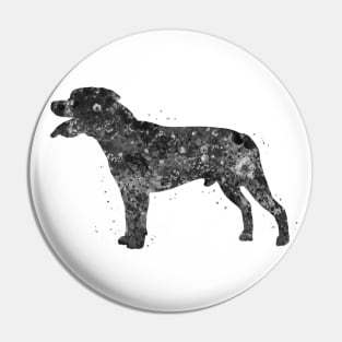 Staffordshire Bull Terrier dog black and white Pin