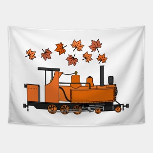 Fall Steam Train Autumn Thanksgiving Tapestry