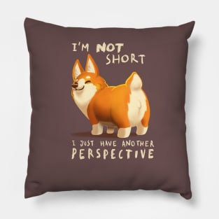 Different Perspective - Cute Corgi Dog - Fluffy Animal Pillow