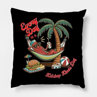 Ketchup Kinda Day - Tomato Ketchup Lover Pillow