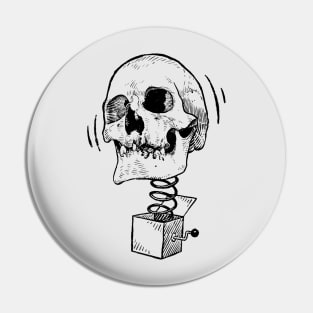 Skull of jack in the box Pin