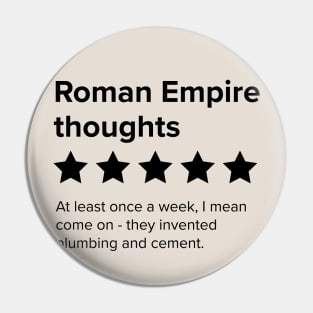 Thinking about the Roman Empire Five Stars - Roman Empire Thoughts Pin