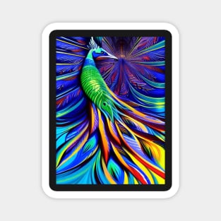 BEAUTIFUL STUNNING SURREAL PEACOCK Magnet