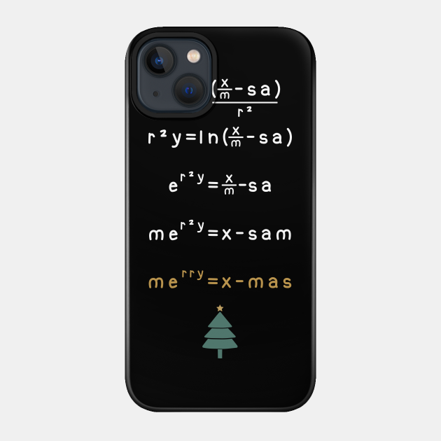 Funny Merry Christmas X-max Algebra Math Mathematics Formula - Math - Phone Case