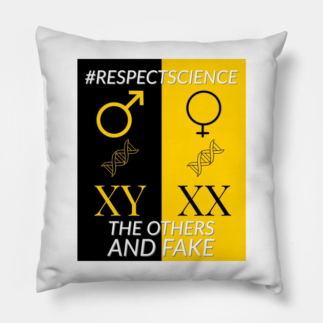 respect science Pillow by Skull-blades