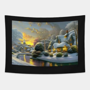 Winter landscape Tapestry