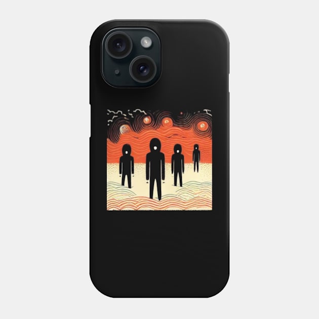 Aliens Phone Case by RW Ratcliff Music