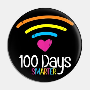 100 Days Smarter - Funny Distance Learning 100 Days Pin