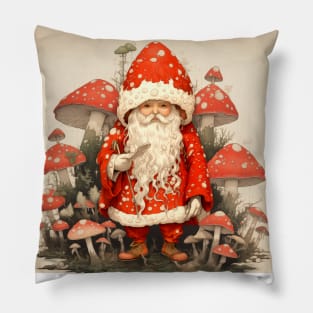 Santa Claus: Santa is the Mushroom (Amanita Muscaria Mushroom) Pillow