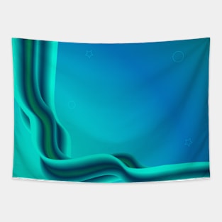 Modern blue gradient Tapestry