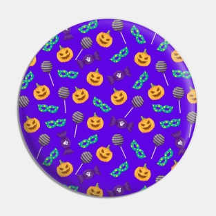 Halloween Seamless Pattern Pin